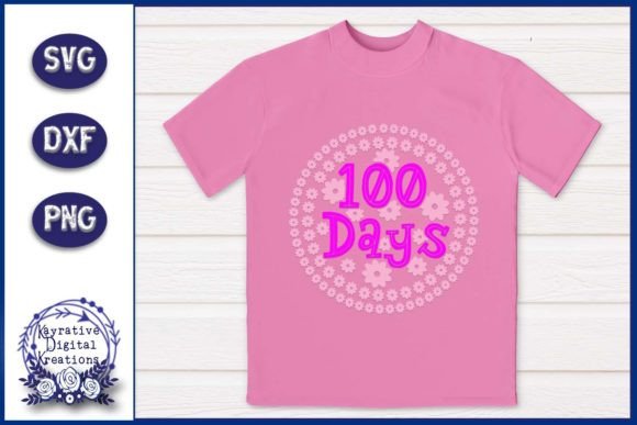 100 Days of School Flower Shirt SVG: A Versatile Graphic for Bloggers and Content Creators
