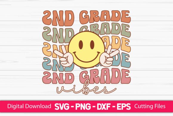 2nd Grade Teacher Vibes: A Versatile Graphic Design Asset for Crafts and Creative Projects