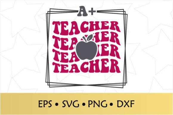 A Teacher Retro Groovy SVG: A Creative Graphic for Crafts and Branding