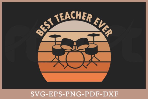 Best Teacher Ever Vintage SVG Shirt – A Design Asset for Crafts and Graphics