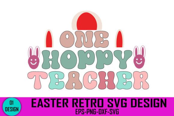 Easter Retro SVG Design for Blogs and Crafts