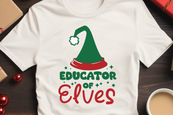 Educator of Elves SVG Christmas Teacher: A Graphics Asset for Crafts and Branding