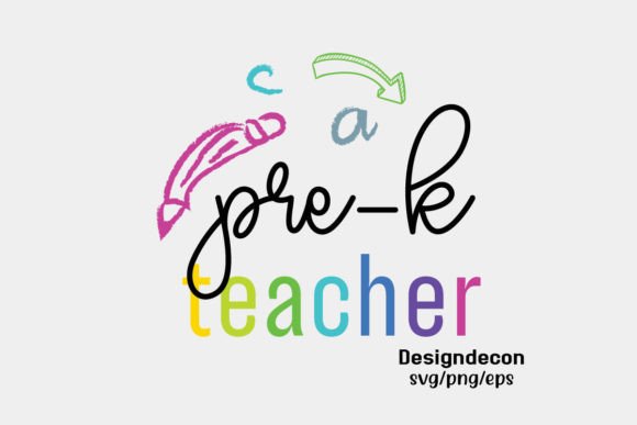Pre-k Teacher Watercolor Retro SVG: A Versatile Graphic Design Asset for Creative Content