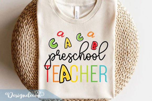 Preschool Teacher Retro SVG for Crafts and Graphics