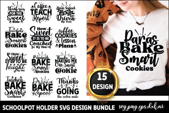 School Pot Holder SVG Design Bundle: A Versatile Graphic for Crafts and Creative Projects
