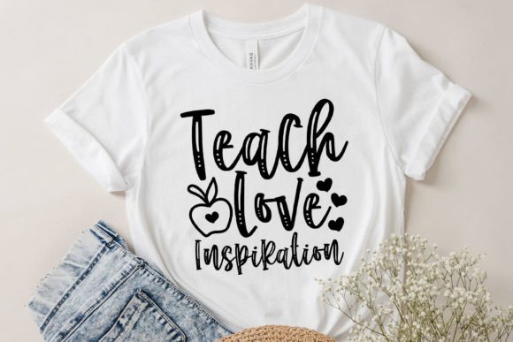 Teach Love Inspire: A Versatile SVG Graphic for Crafts and Branding