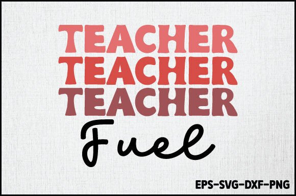 Teacher Fuel Retro SVG Design: A Versatile Asset for Crafts and Graphics
