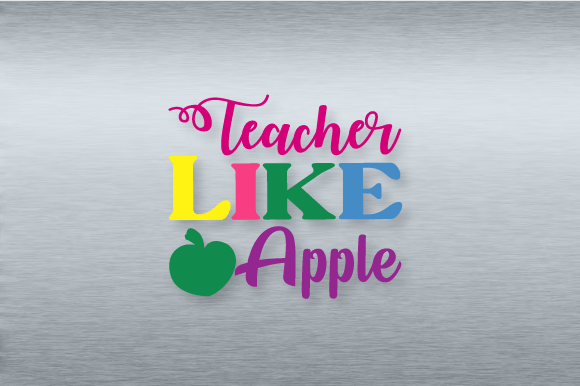 Teacher Like Apple SVG Design Graphic: A Versatile Craft for Modern Branding